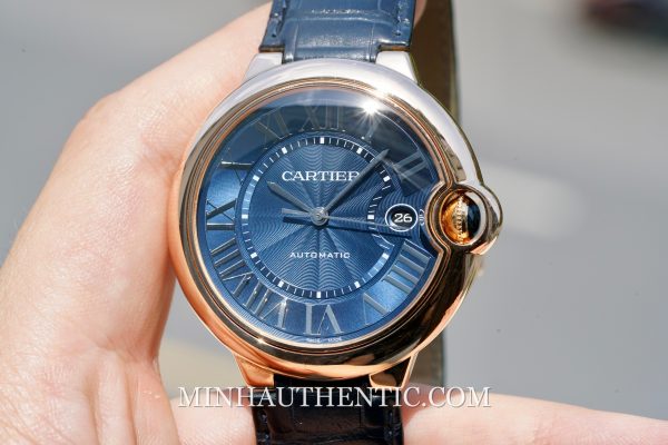 Cartier Ballon Bleu 42mm Blue Rose gold 42mm WGBB0036