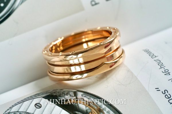 Bvlgari B.zero1 3-band Rose Gold Ring