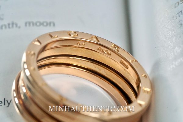 Bvlgari B.zero1 3-band Rose Gold Ring - Ảnh 4