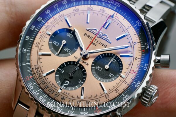 Breitling Navitimer B01 43 Salmon AB0138241K1A1 - Ảnh 14