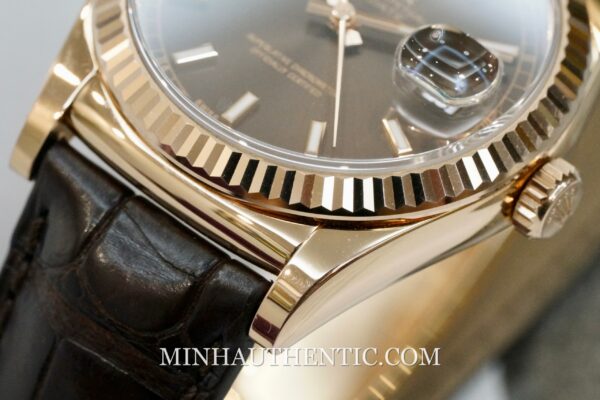 Rolex Day Date Choco 118135 - Ảnh 8