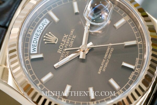 Rolex Day Date Choco 118135 - Ảnh 9