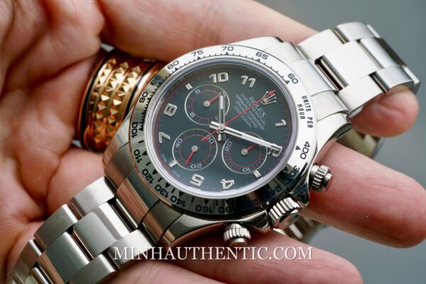 Rolex Daytona Racing Dial White Gold 116509 - Ảnh 8