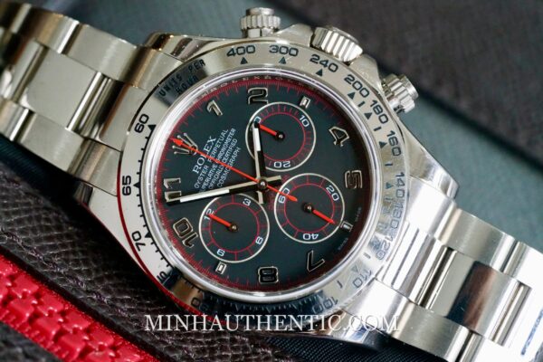Rolex Daytona Racing Dial White Gold 116509 - Ảnh 16