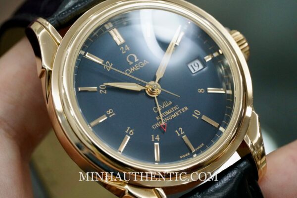 Omega De Ville GMT Blue Yellow Gold 4633.80.33