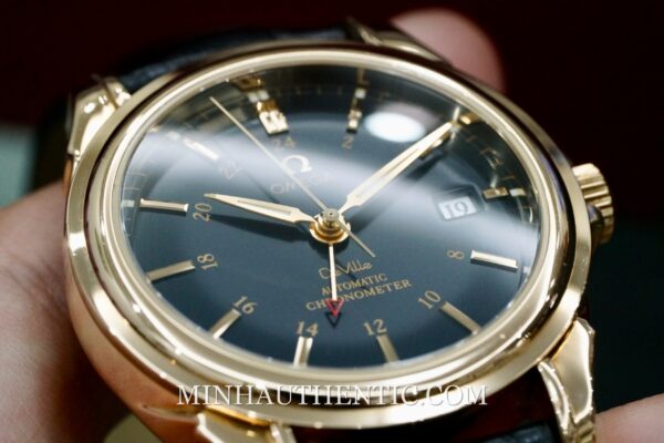 Omega De Ville GMT Blue Yellow Gold 4633.80.33 - Ảnh 5
