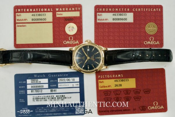 Omega De Ville GMT Blue Yellow Gold 4633.80.33 - Ảnh 15